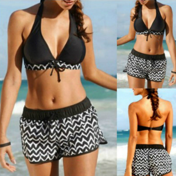 Zigzag Print Ladies Swimwear